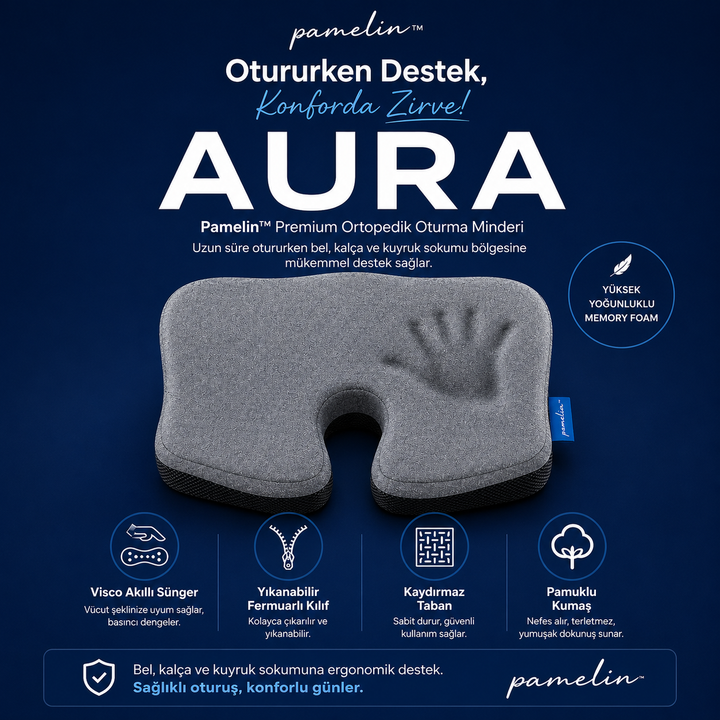 Pamelin™ Premium Ortopedik Oturma Minderi