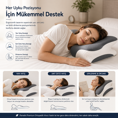 Pamelin™ Premium Ortopedik Visco Yastık