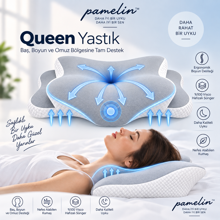 Pamelin™ Premium Ortopedik Visco Yastık
